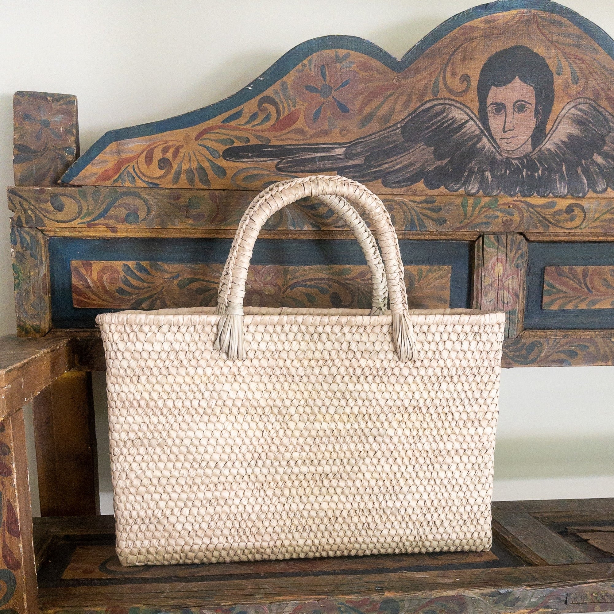 coconut palm leaf bag Woven Palm Leaf Totes | Natural Materials | Studio cm 18 x 6 x 18
