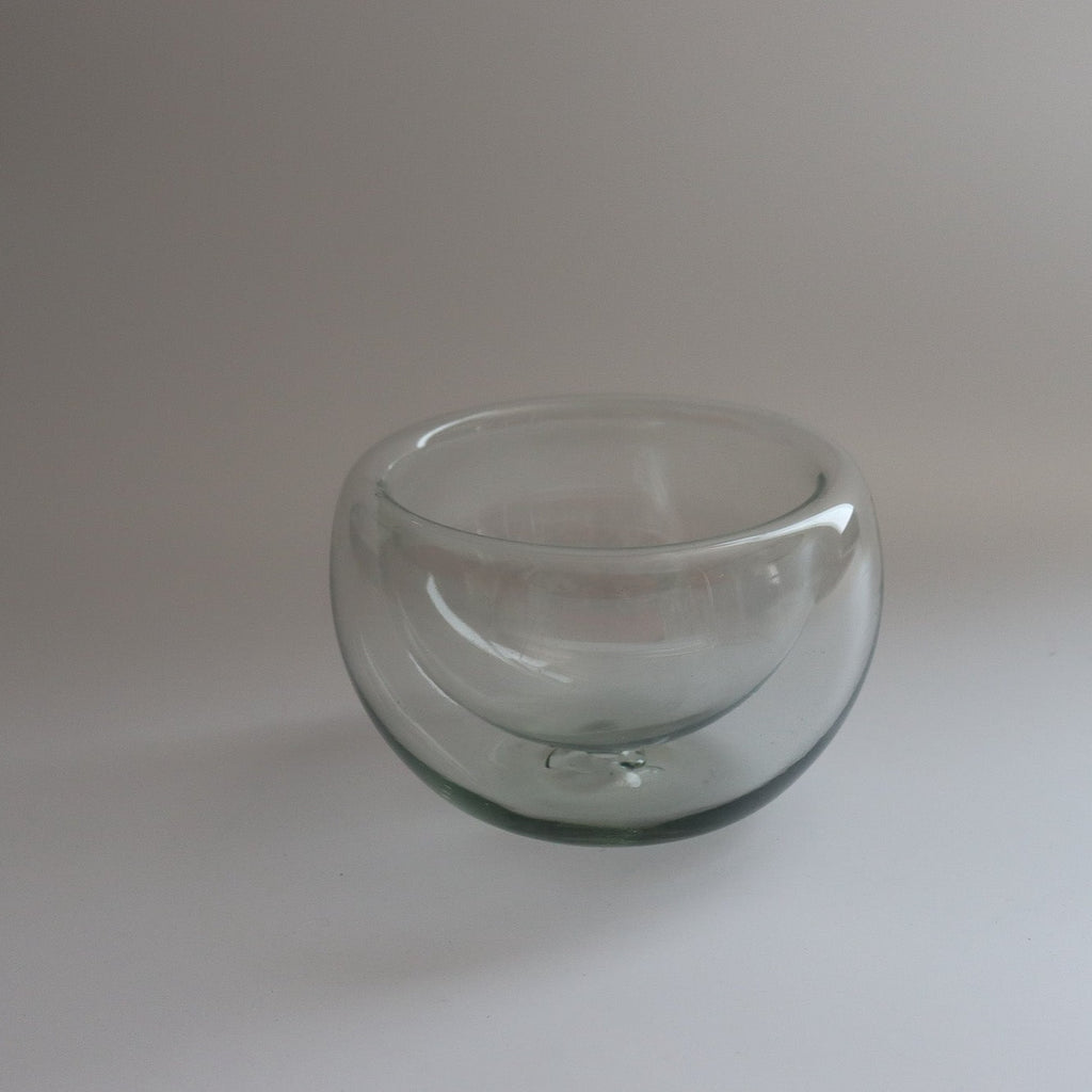 Studio CM | a clear double pane multipurpose bowl hand blown in Jalisco Mexico