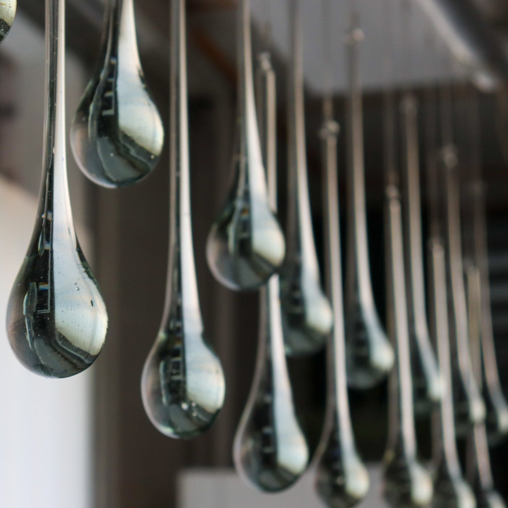 Studio CM | decorative glass drops made from recycled glass in Jalisco, Mexico