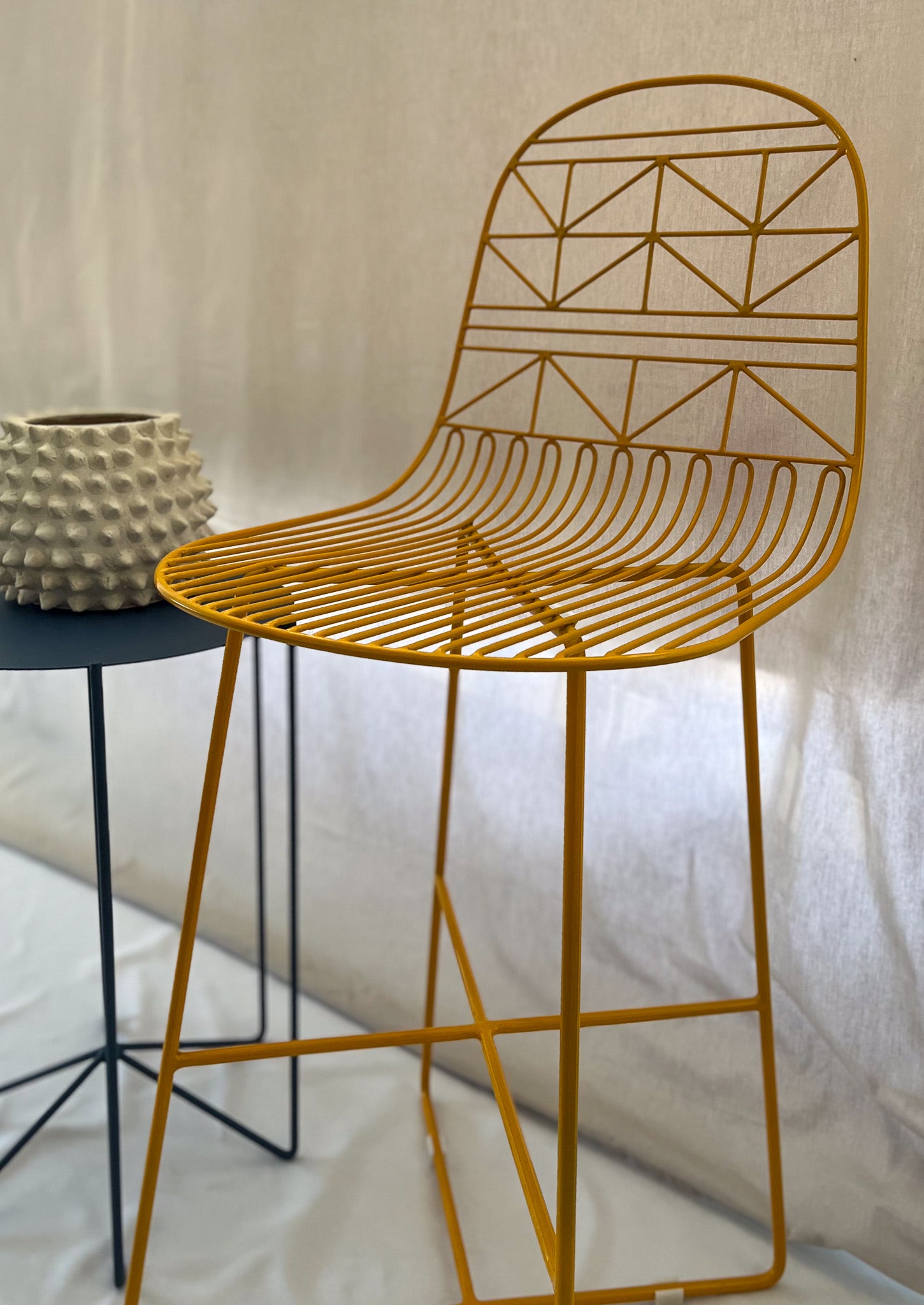 Metal Color Stool Modern Metal Stool | made to order |43 x 18 x 18