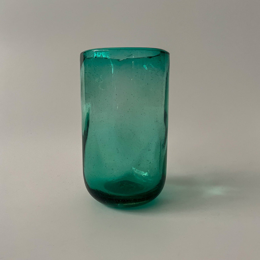 Studio CM | teal handblown highball glasses 16oz