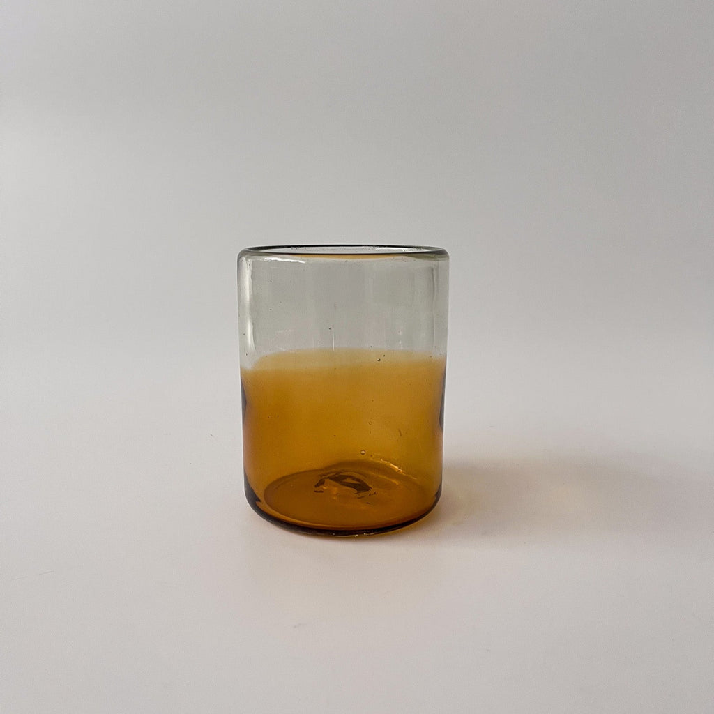 Studio CM | brown and clear handblown tumblers 14oz