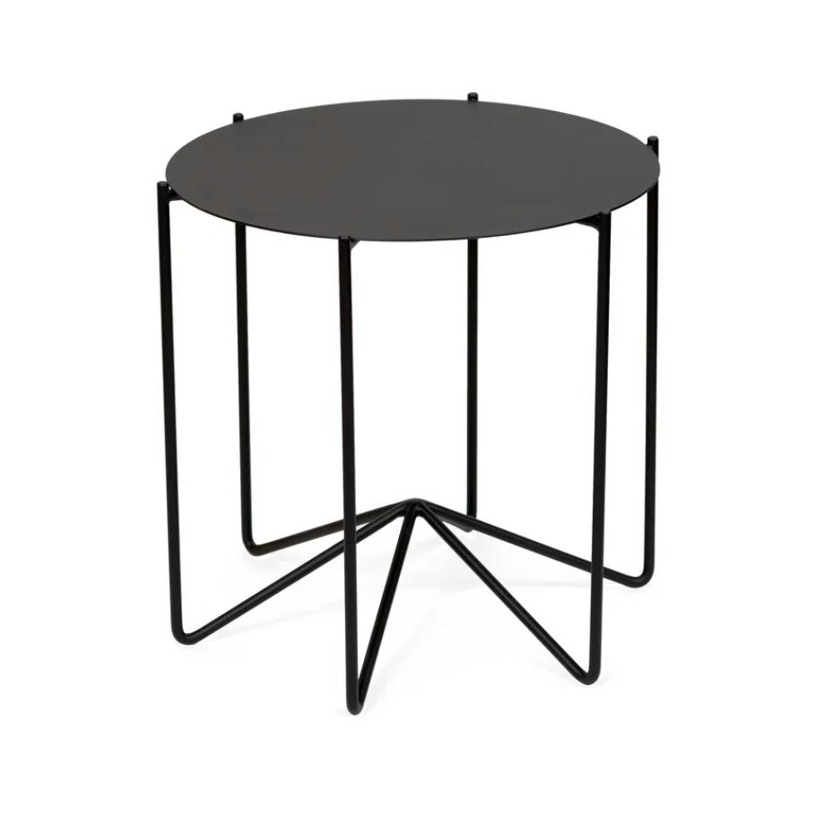 Studio CM | a modern rod iron side table that is one piece welded in Guadalajara Mexico