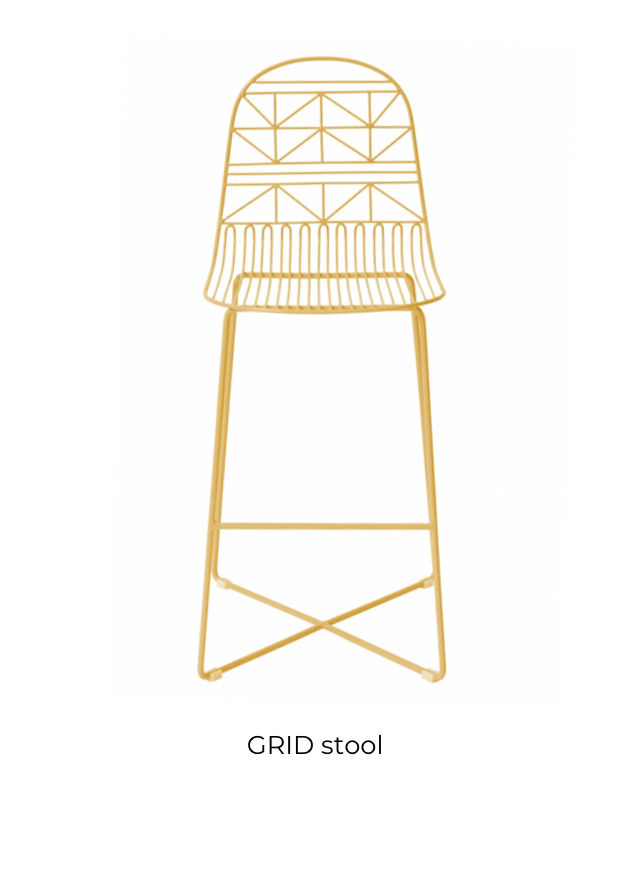 Metal Color Stool Modern Metal Stool | made to order |43 x 18 x 18