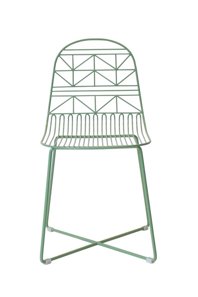 Studio CM | green modern metal chair